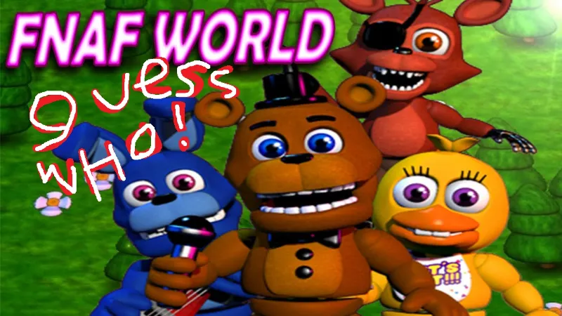 fnaf world guess who (update 1 characters)