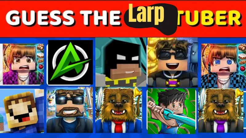 Guess the Minecraft Larptuber (easy) - Guess Who Template